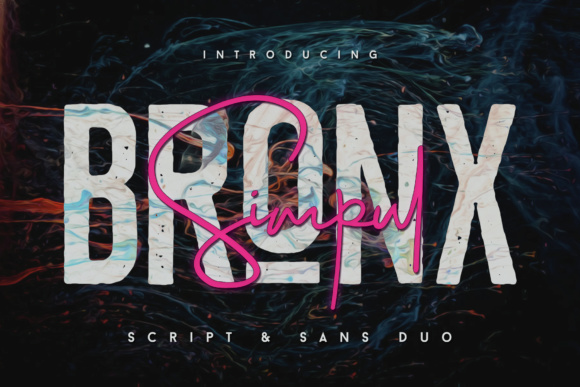 Bronx Simpul Duo: Elegant Script Meets Serif
