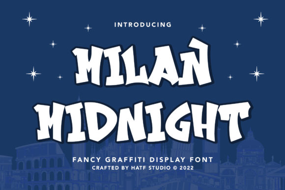 Milan Midnight – A Bold Graffiti Display Font