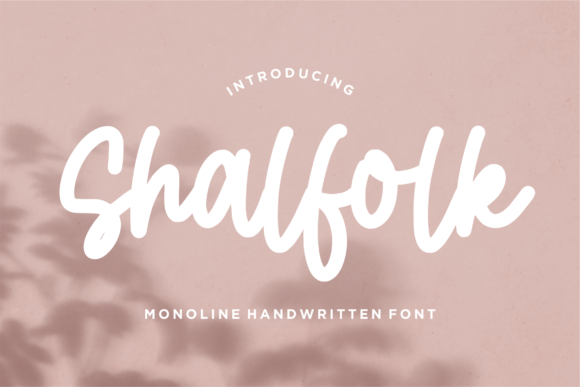 Shalfolk β A Handwritten Font That Feels Effortlessly Personal